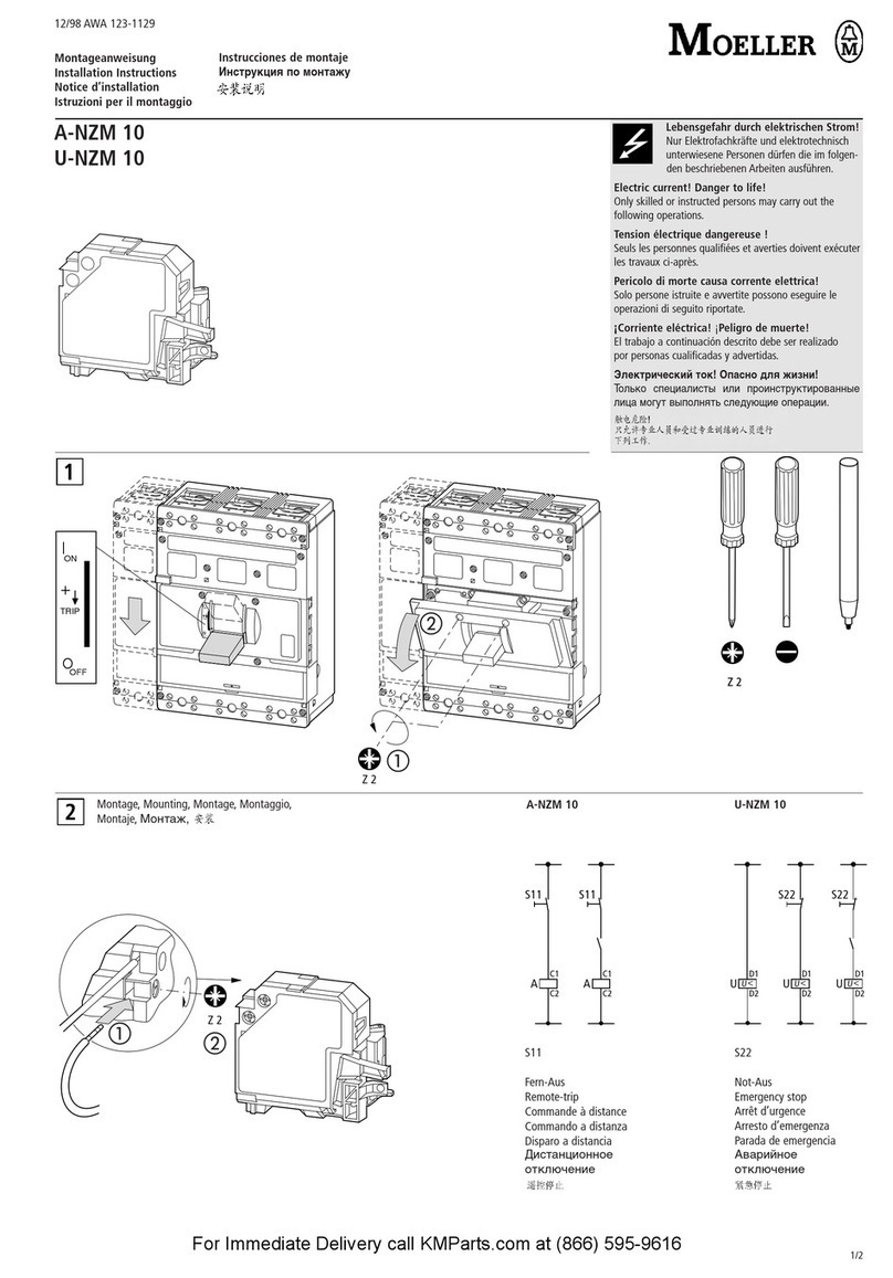 Moeller A-NZM 10 installation instructions