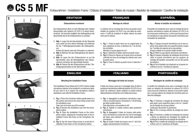 AKG CS 5 MF Mounting instructions