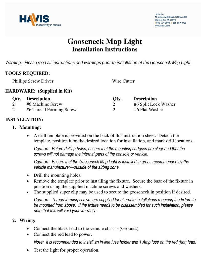 Havis C-MAP Series installation instructions