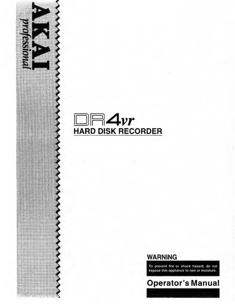 Akai DR4vr Operator's manual