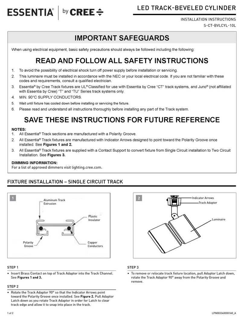 Cree ESSENTIA AE Series User manual