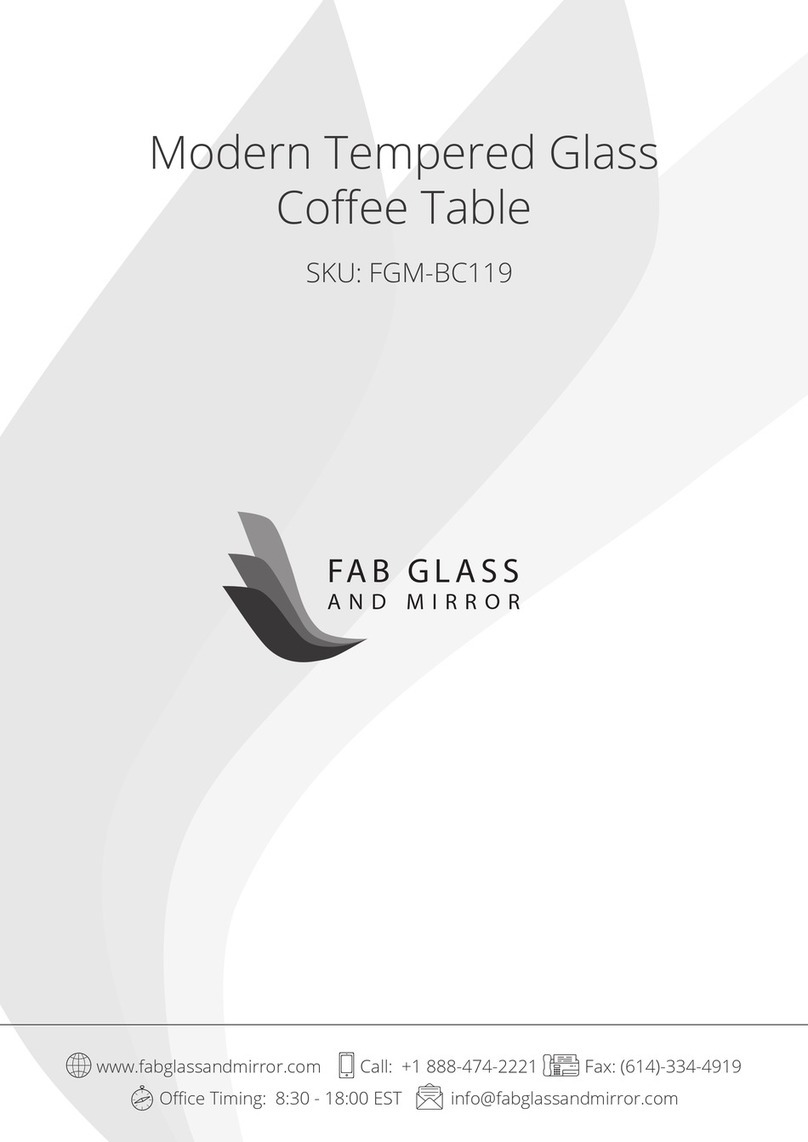 FAB GLASS AND MIRROR FGM-BC119 User manual