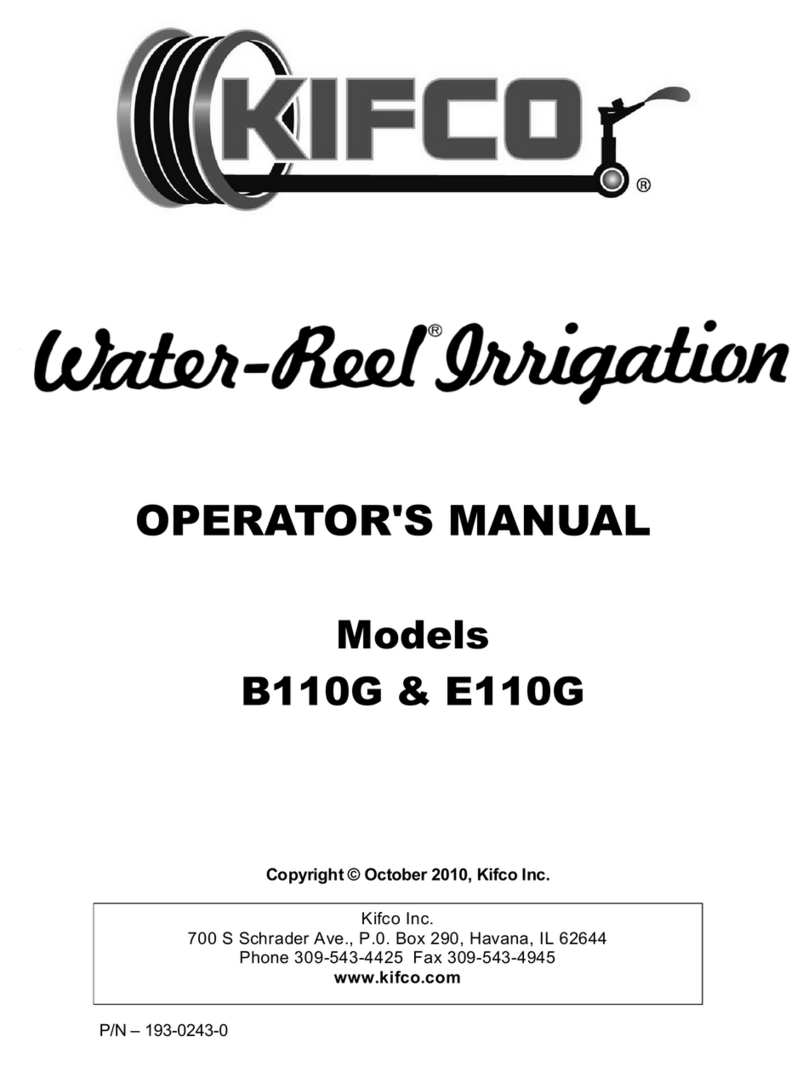 KIFCO Water-Reel B110G Operator's manual