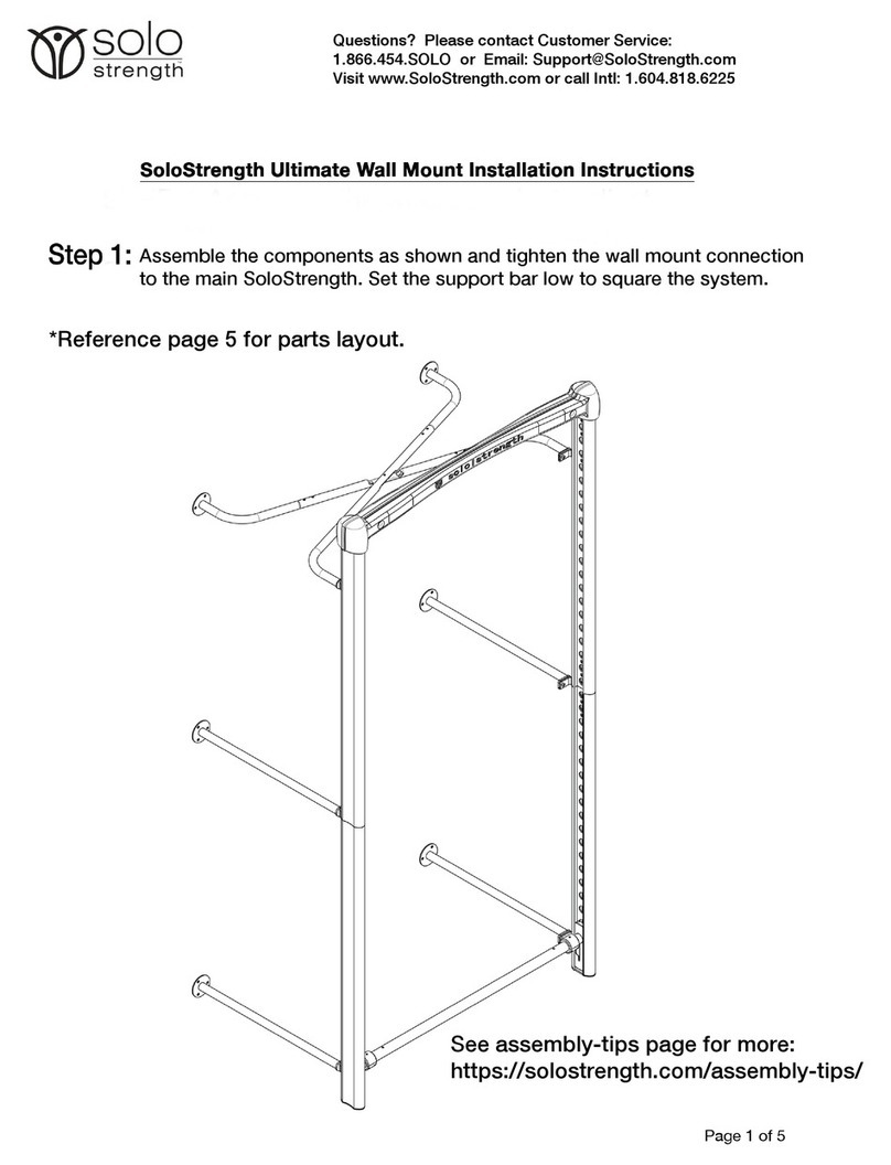 SoloStrength Ultimate Wall Mount installation instructions SoloStrength Ultimate Wall Mount installation instructions