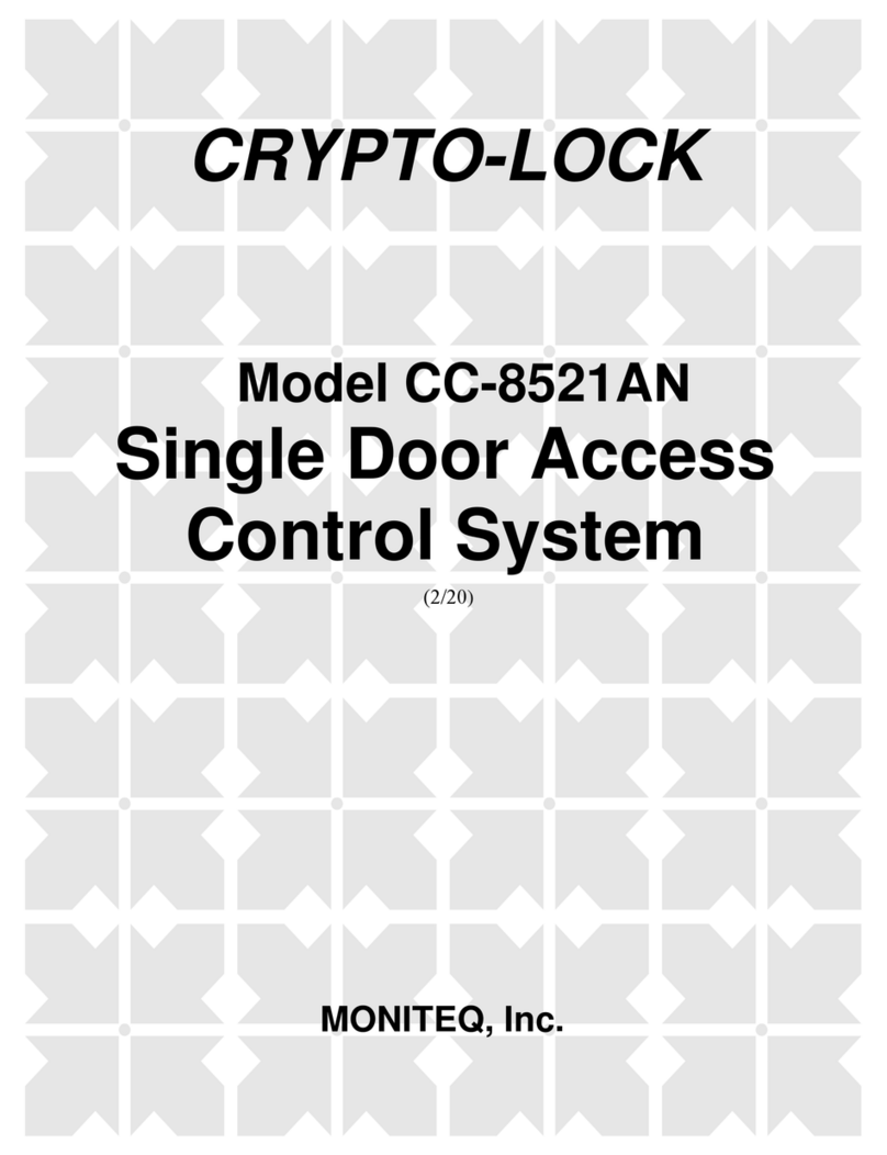 Moniteq CRYPTO-LOCK CC-8521AN User manual