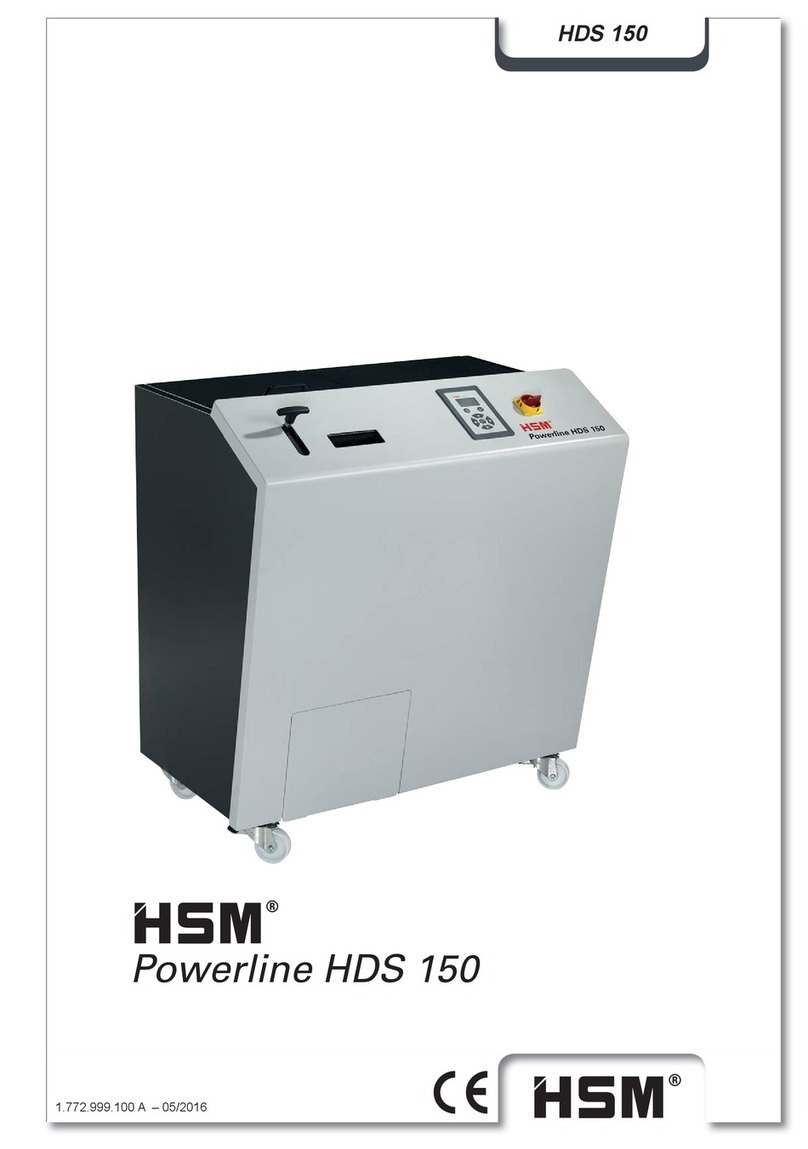 HSM Powerline HDS 150 Quick guide