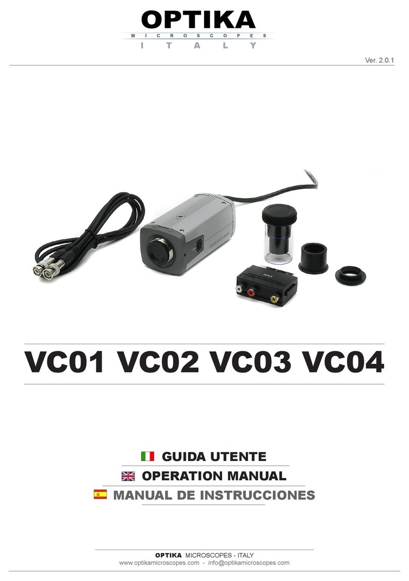 OPTIKA MICROSCOPES VC01 Operation manual