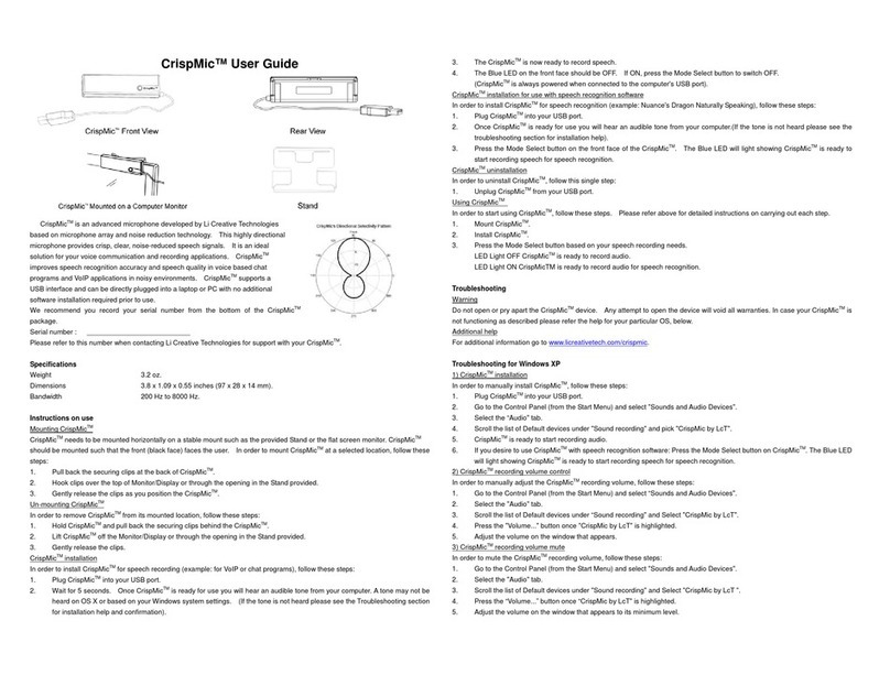 Li Creative Technologies CrispMic user guide