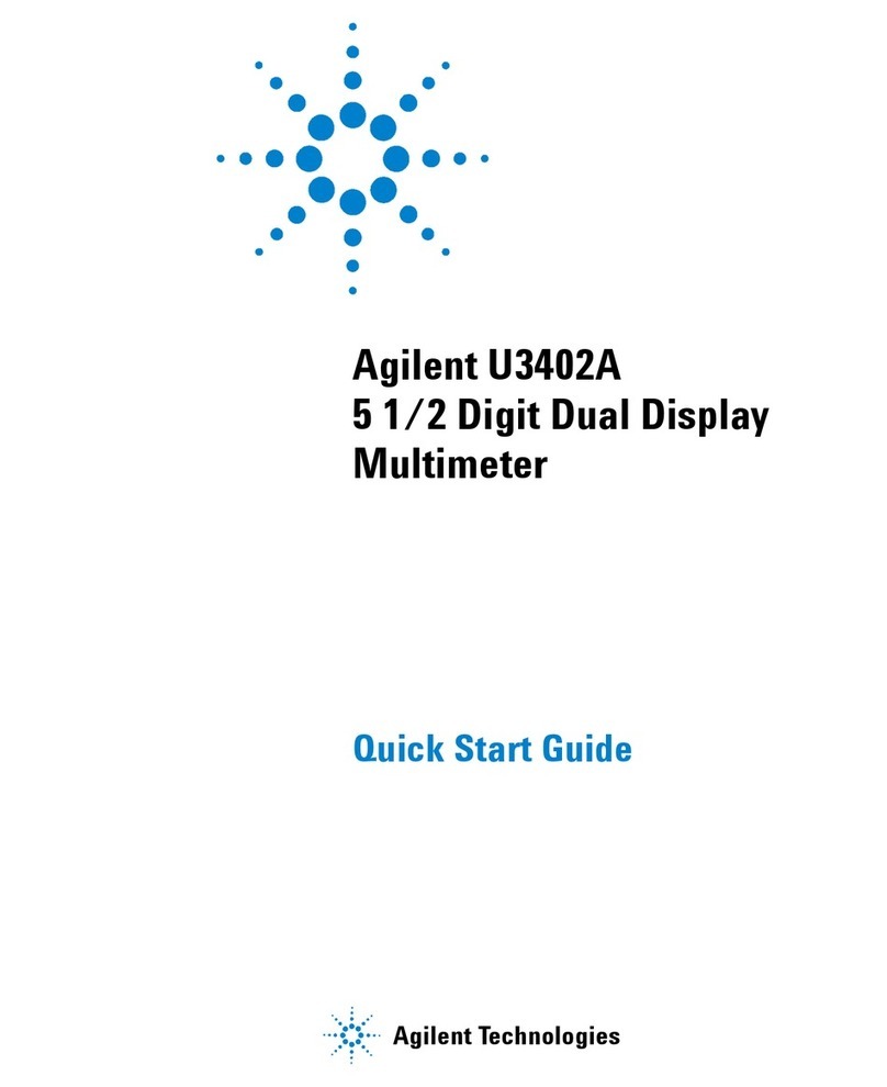 Agilent Technologies U3402A quick start guide