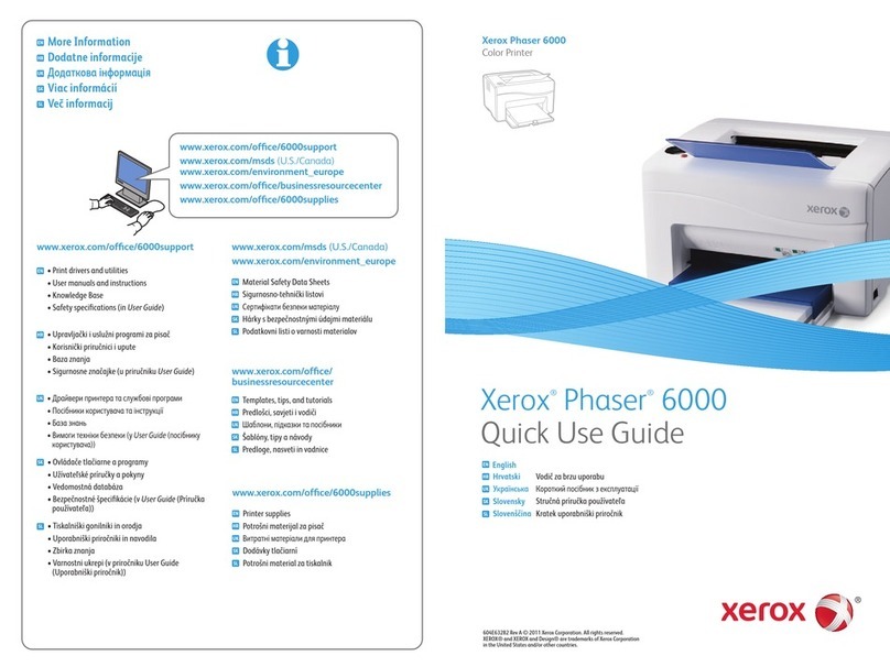 Xerox Phaser 6000 Operating manual