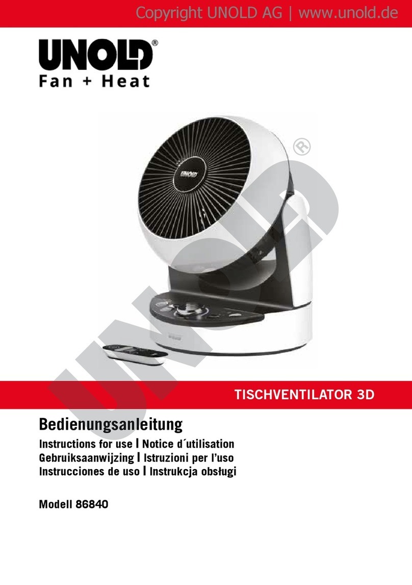 Unold TISCHVENTILATOR 3D Instructions for use