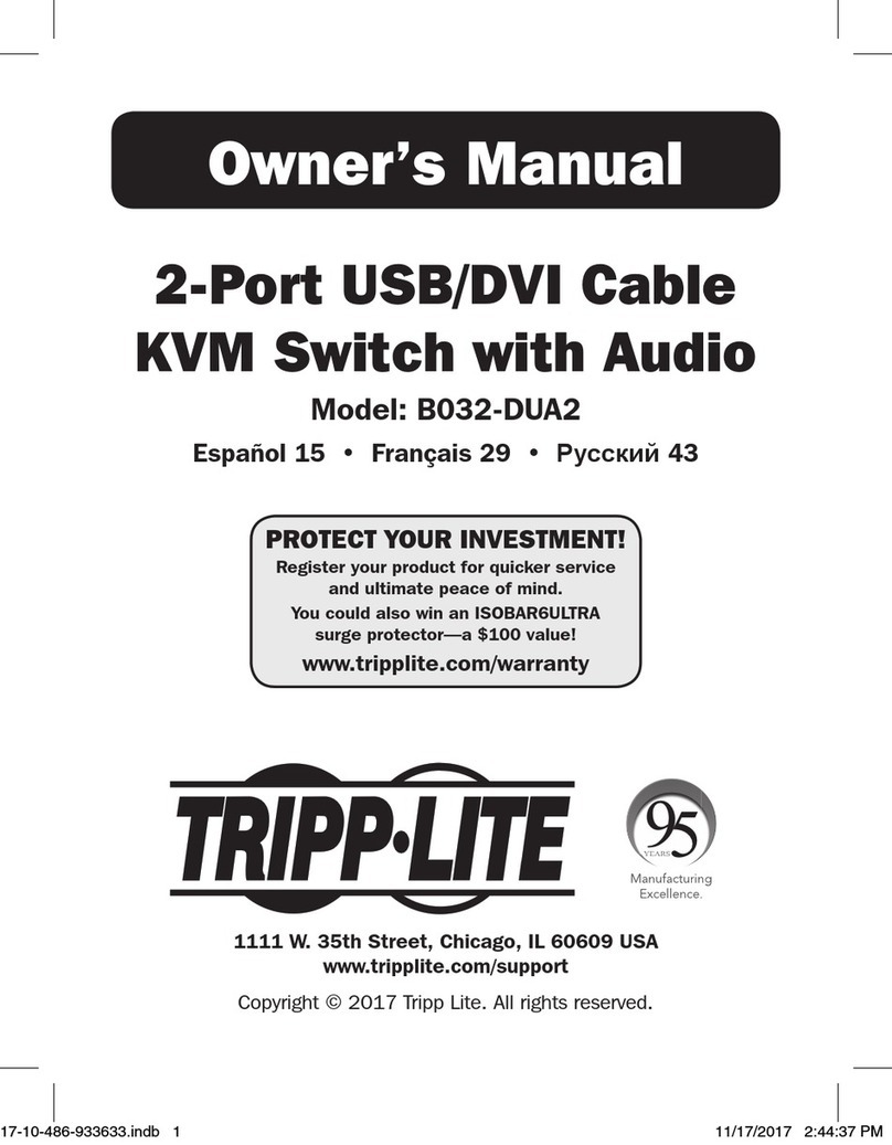 Tripp Lite B032-DUA2 owner's manual
