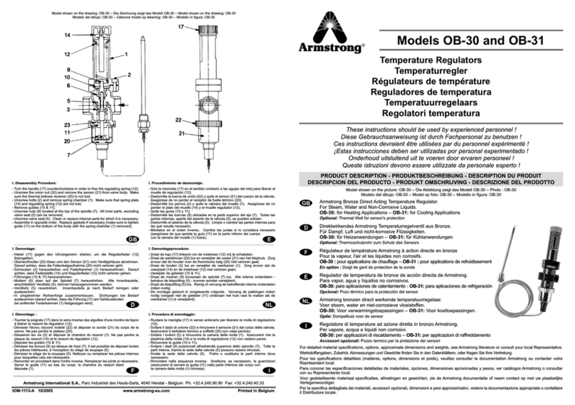 Armstrong OB-31 User manual