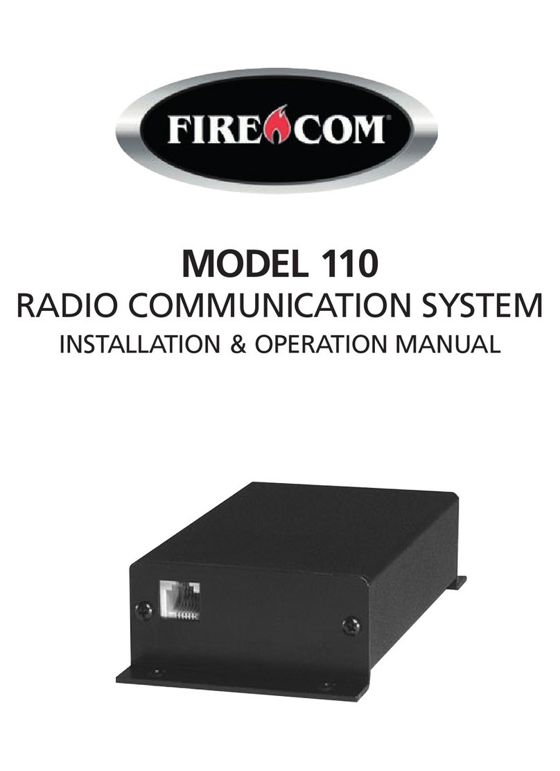 Firecom 110 Installation & operation manual