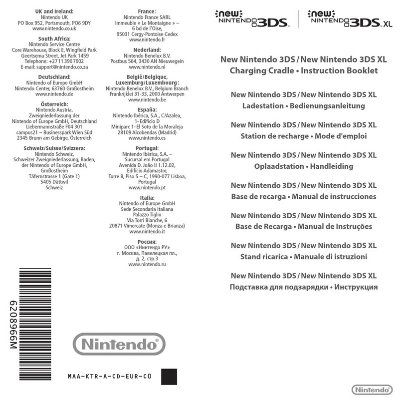 Nintendo RED-007 Instruction booklet