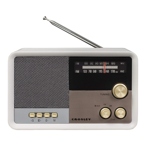 Crosley CR3036D User manual