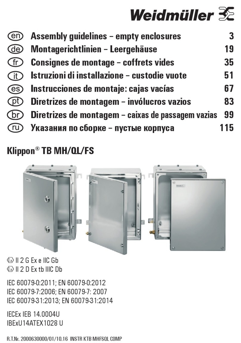 Weidmuller Klippon TB Series Assembly guidelines Weidmuller Klippon TB Series Assembly guidelines