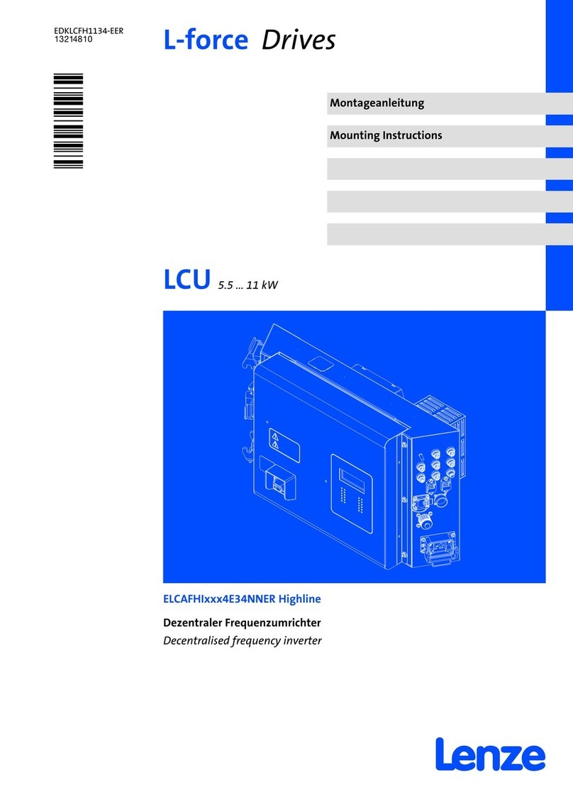 Lenze L-Force LCU Series Mounting instructions