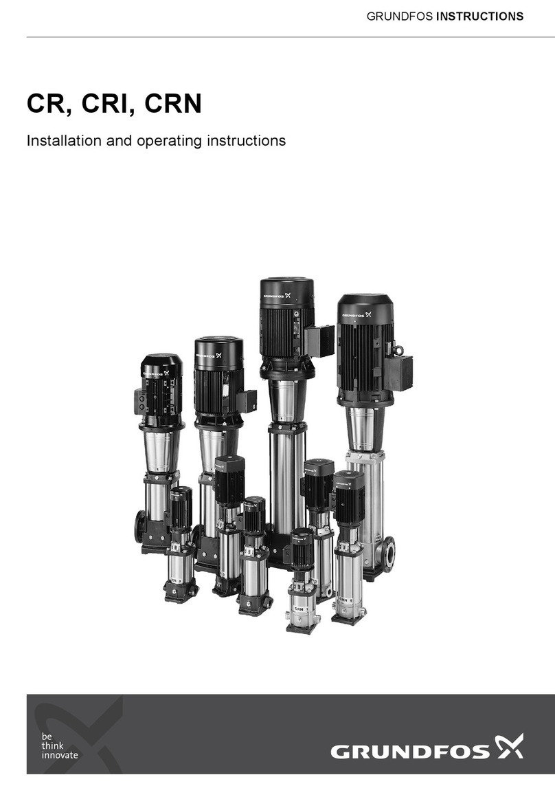 Grundfos CR Series Installation and operating instructions