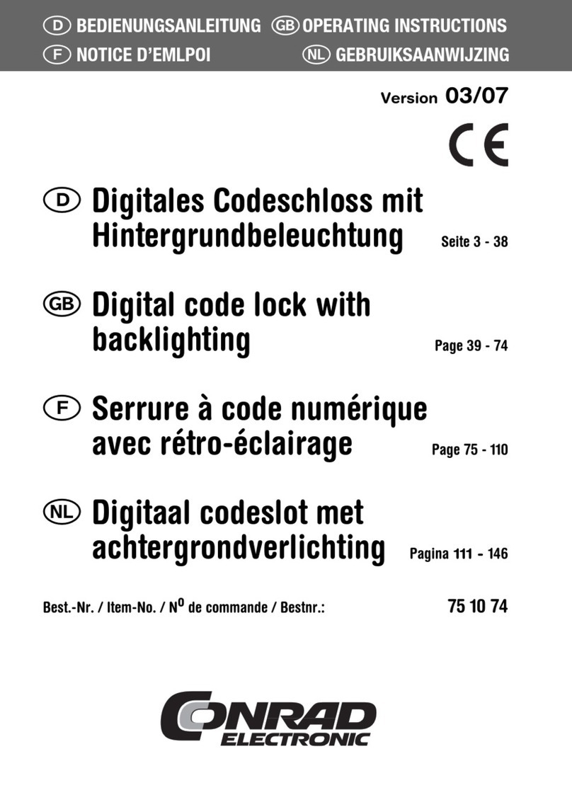 Conrad Electronic 75 10 74 operating instructions