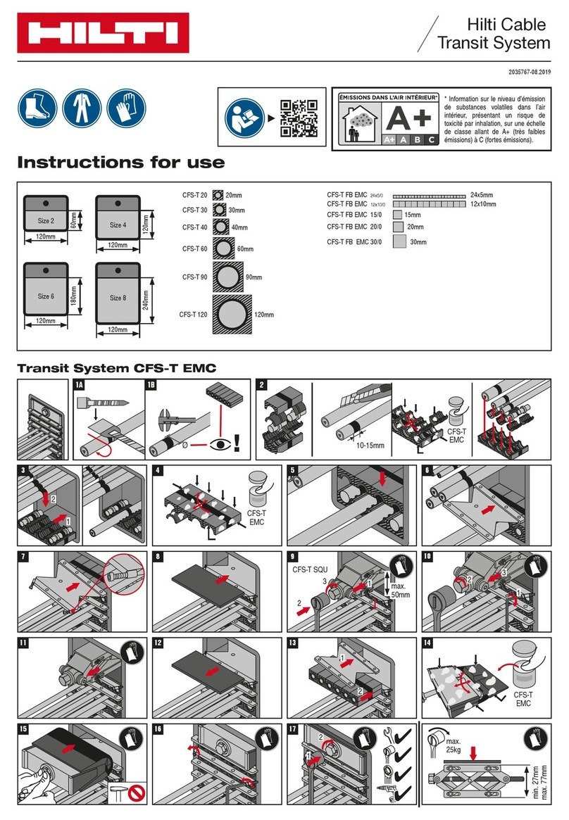 Hilti CFS-T 20 Instructions for use
