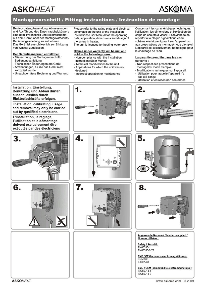 ASKOMA ASKOHEAT Fitting instructions