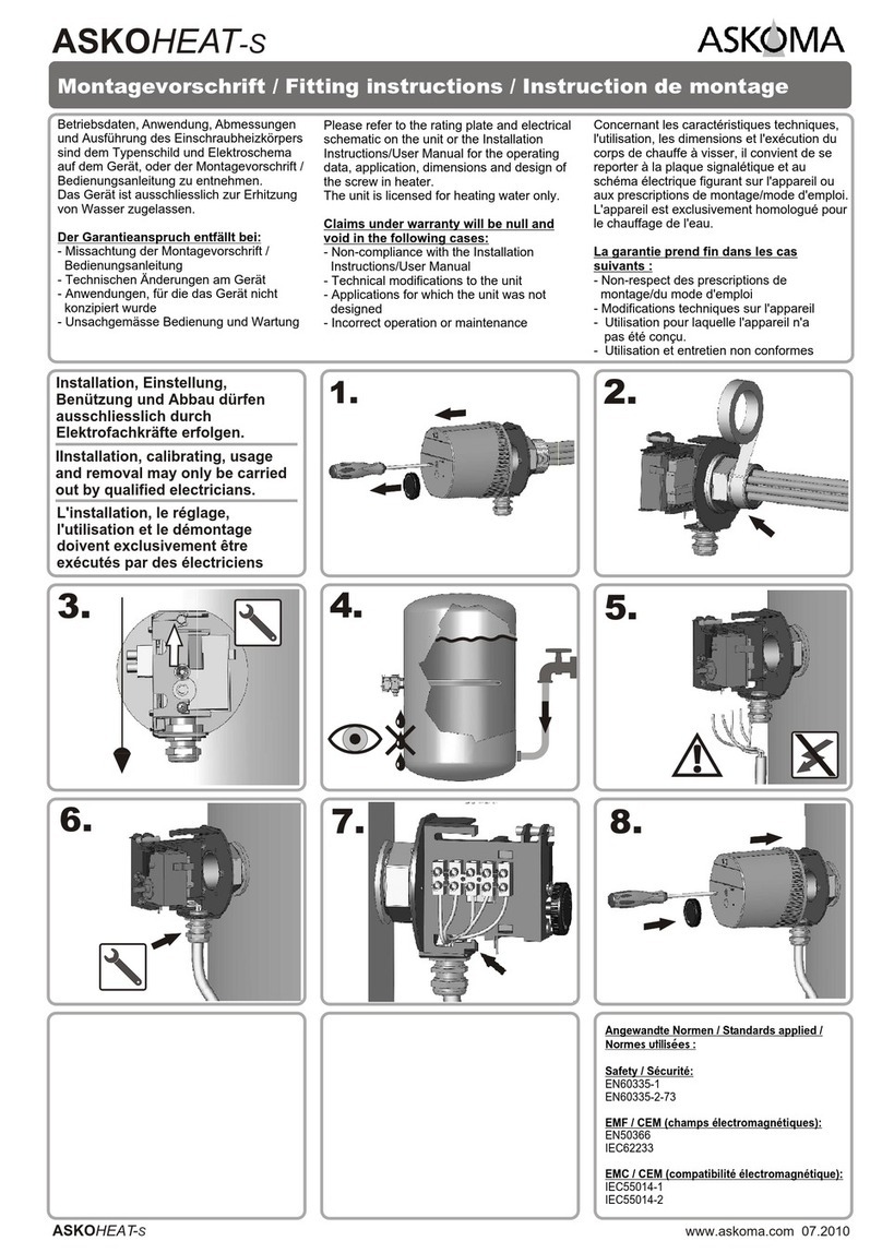 ASKOMA ASKOHEAT-S Fitting instructions