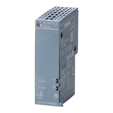 Siemens SIMATIC BusAdapter BA 2xRJ45VD HA User manual Siemens SIMATIC BusAdapter BA 2xRJ45VD HA User manual