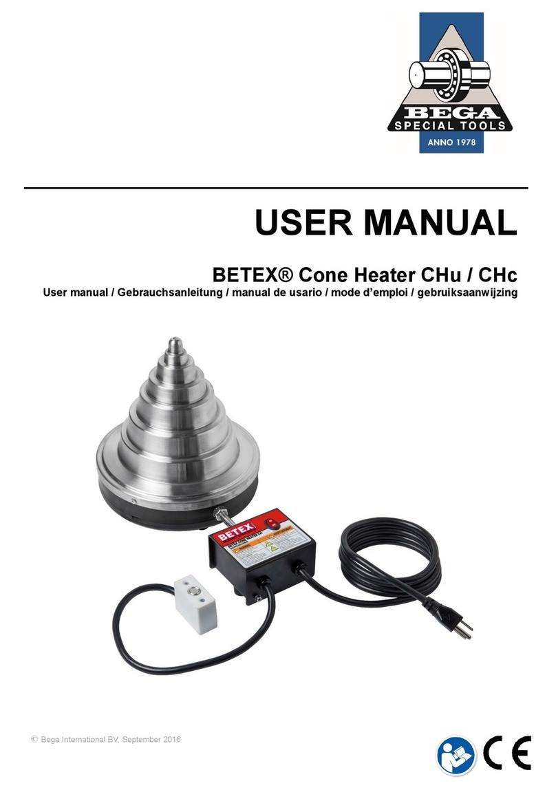 BEGA BETEX Cone Heater CHu user manual