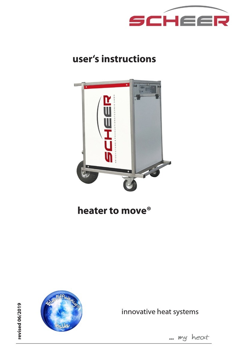 Scheer heater to move User instructions