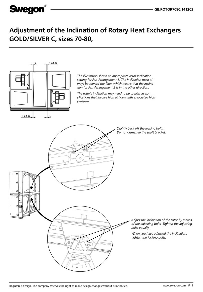 Swegon SILVER C quick start guide