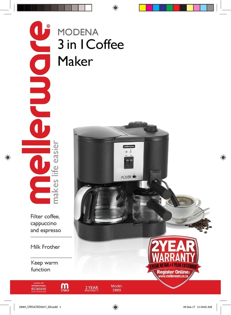 Mellerware Modena 29003 owner's manual