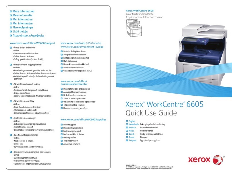Xerox WorkCentre 6605 Operating manual