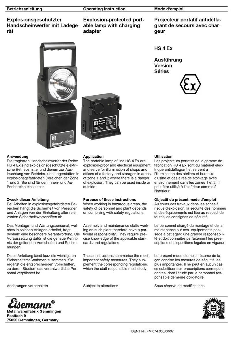 EISEMANN HS 4 Ex operating instructions