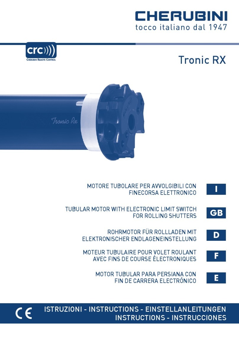 CHERUBINI Tronic RX User manual