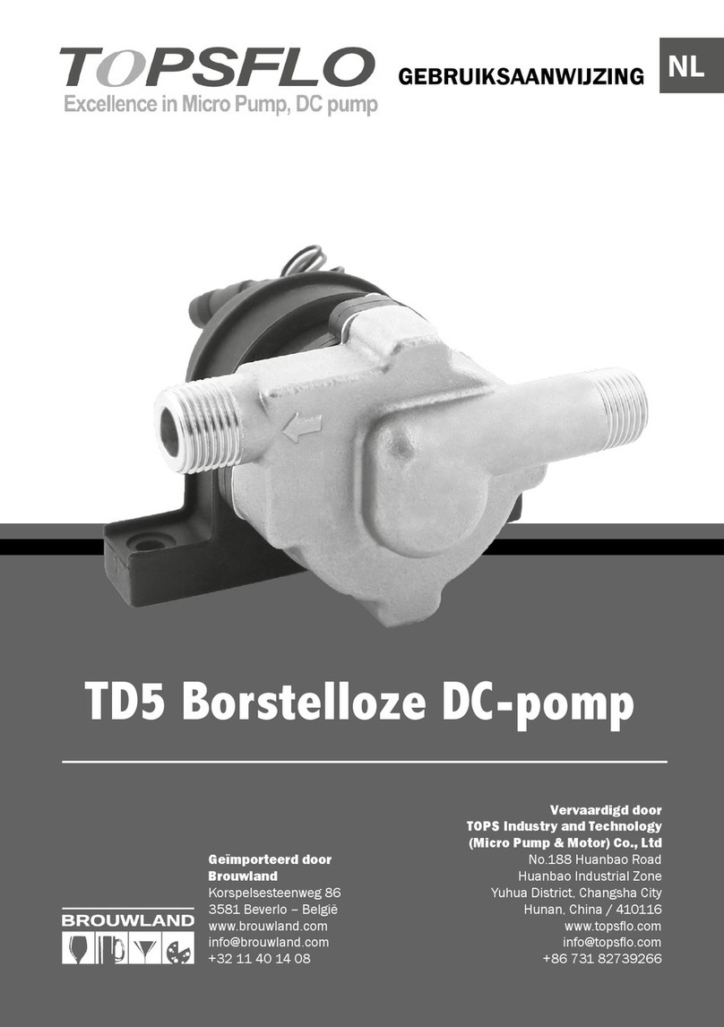 Topsflo TD5 user manual