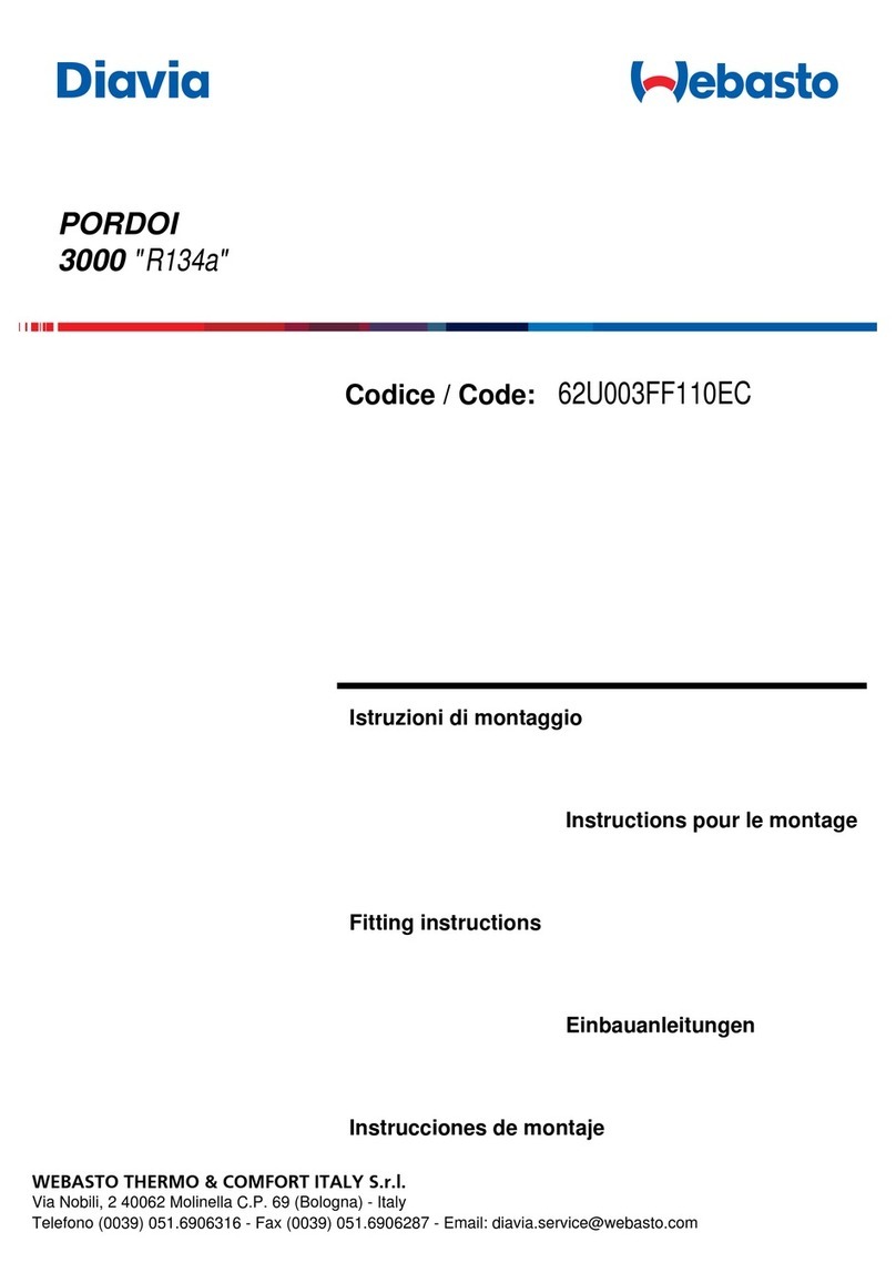 Webasto Diavia PORDOI 3000 Fitting instructions