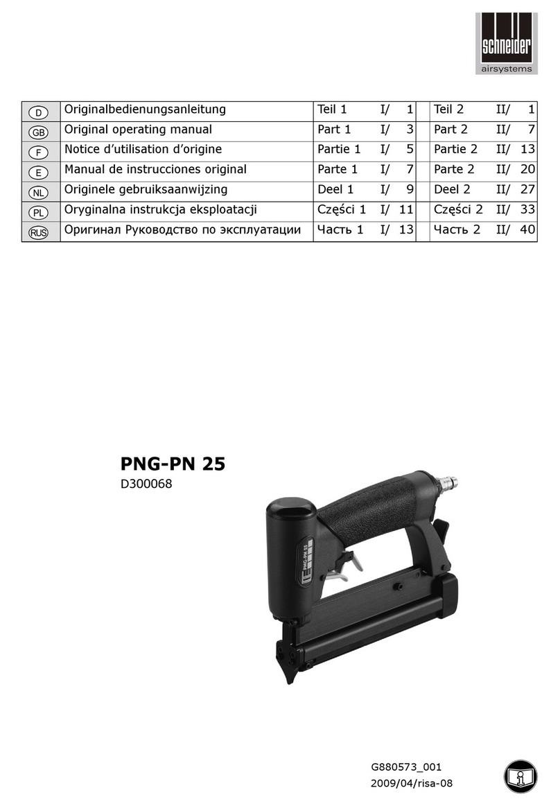 Schneider Airsystems PNG-PN 25 operating manual
