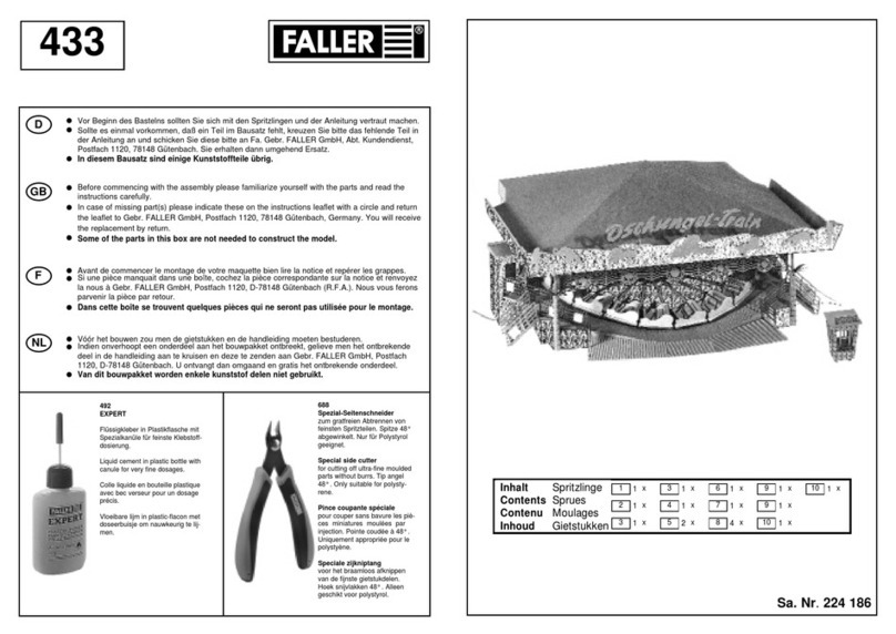 Faller 433 User manual
