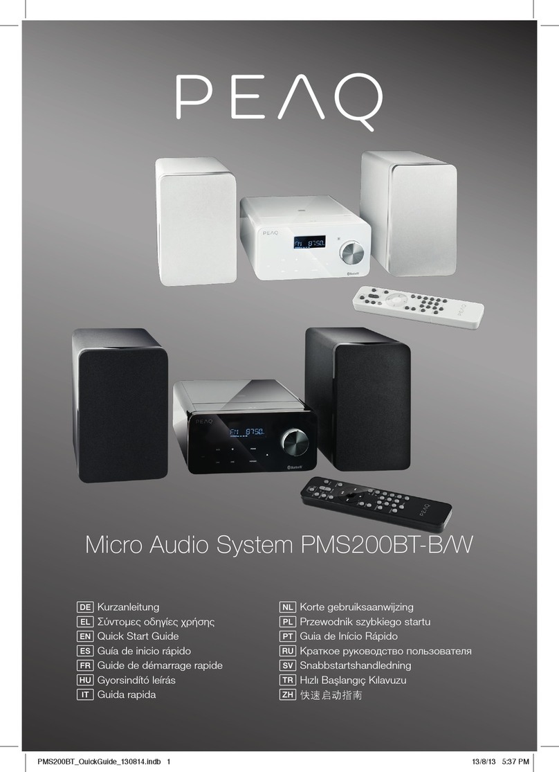 Peaq PMS200BT-B/W quick start guide