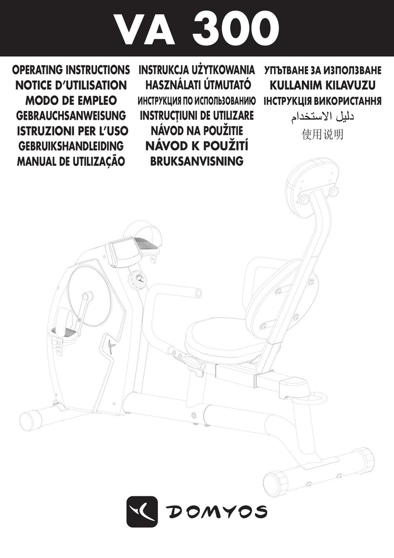 Domyos VA 300 operating instructions