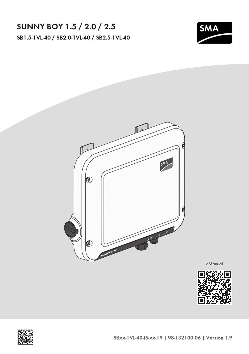 SMA SUNNY BOY 1.5 Quick reference guide