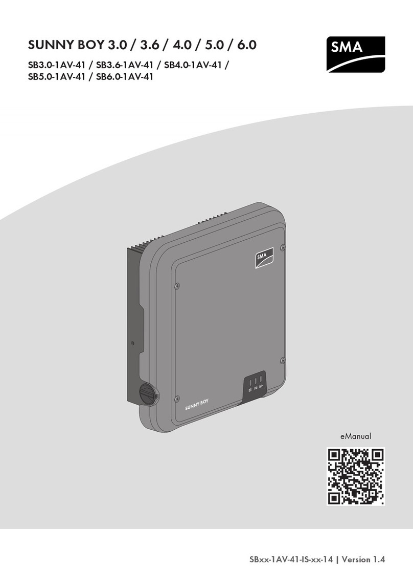 SMA SUNNY BOY 3.0 Quick reference guide