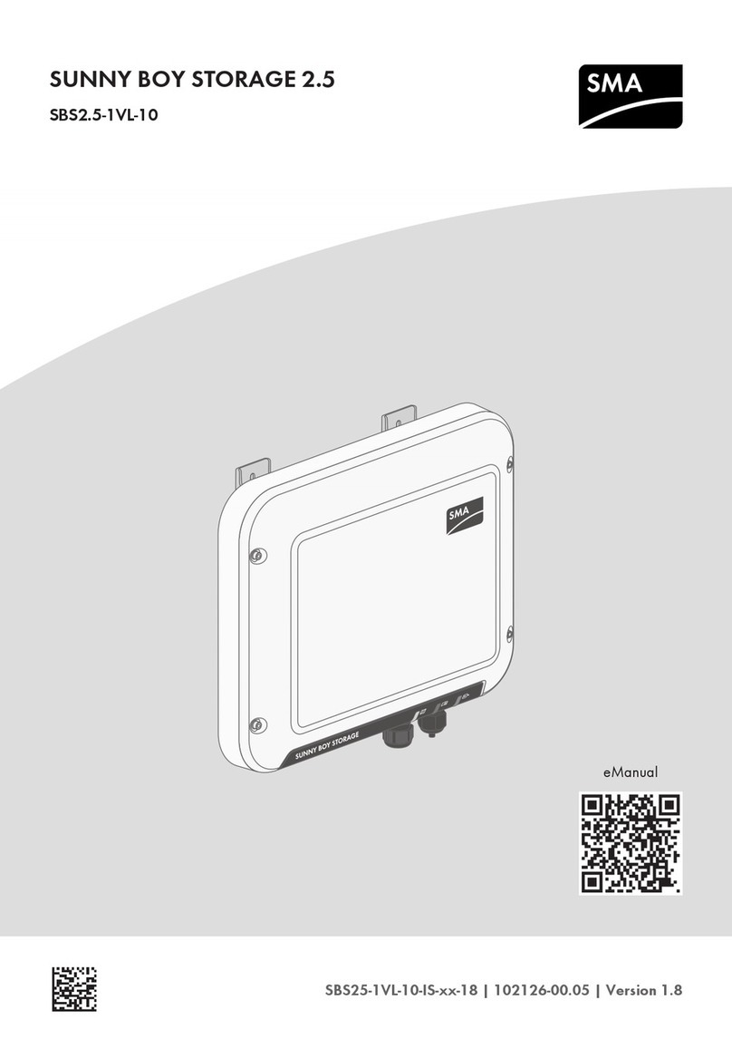 SMA SUNNY BOY STORAGE 2.5 Quick reference guide
