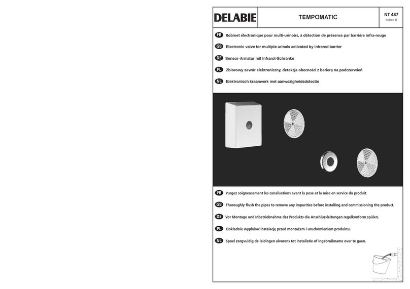 Delabie TEMPOMATIC installation manual