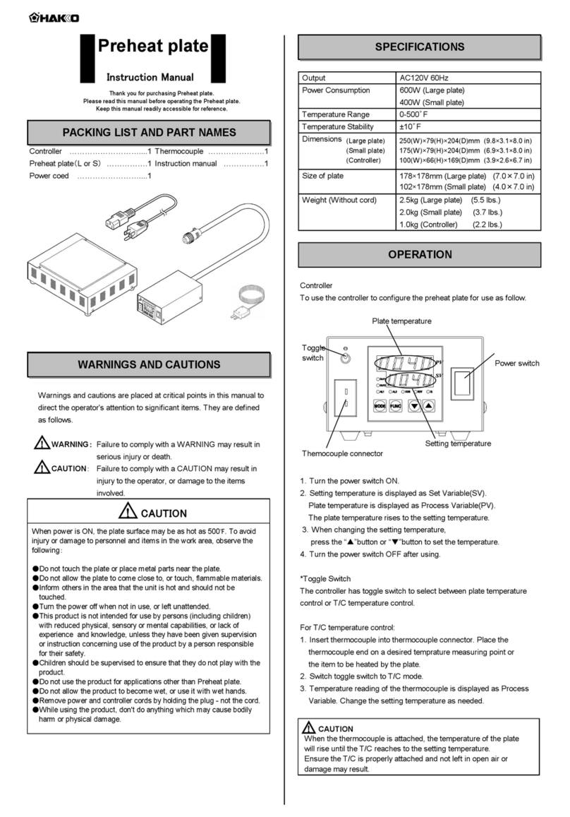 Hakko Electronics FR8601-01 User manual
