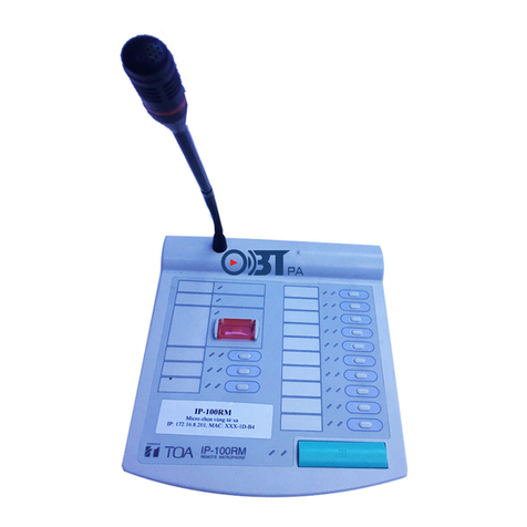 Toa IP-100RM user manual