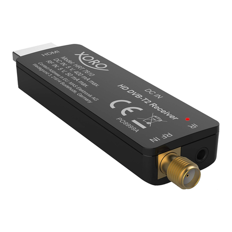 Xoro HRT 7610 User manual