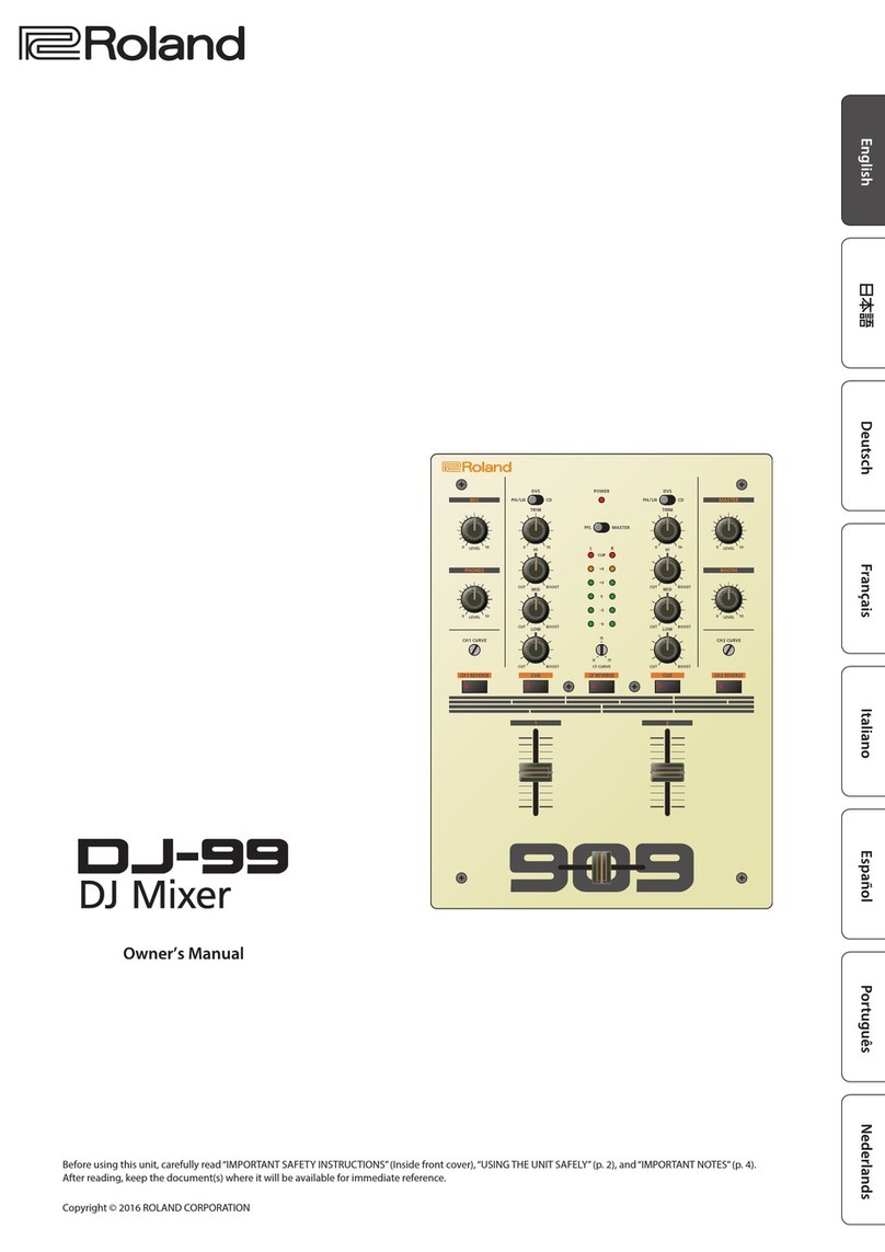 Roland DJ-99 User manual