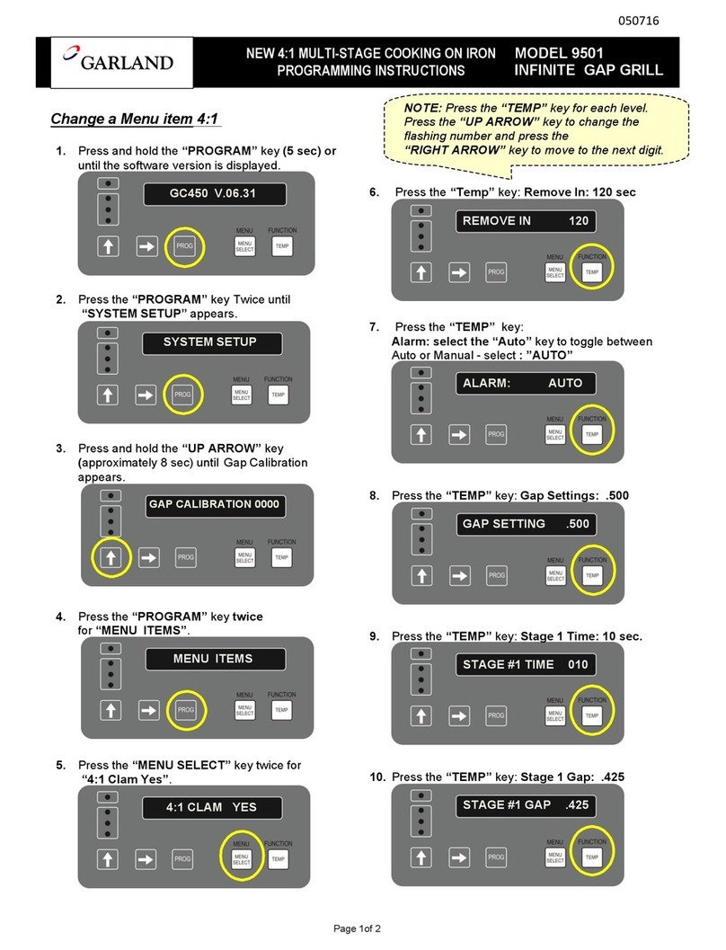 Garland 9501 Installation manual